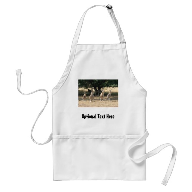 Kangaroos i en rad förkläde (Framsidan)