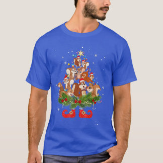Kangaroos Julgran Ljus Funny Santa Hat Lo T Shirt