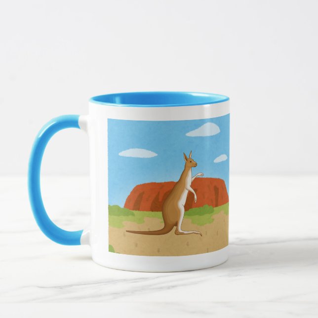 Kangaroos Mug in the forest  Mugg (Vänster)