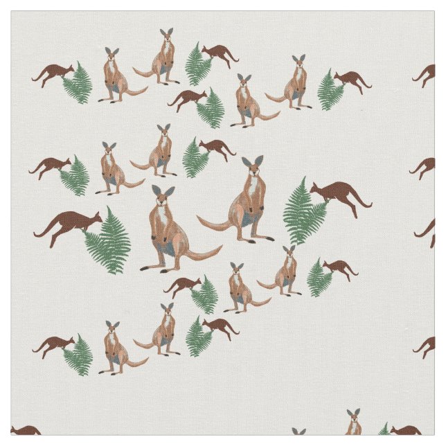 Kangaroos vilda djur tyg (Närbild)
