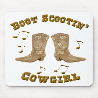 "KängaScootin Cowgirl" westerna Mousepad Musmatta