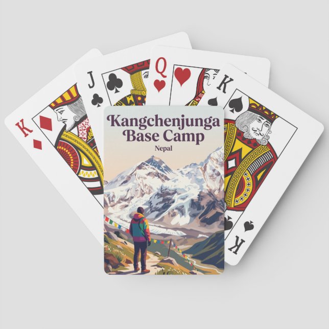 Kangchenjunga basläger Nepal Casinokort (Baksidan)