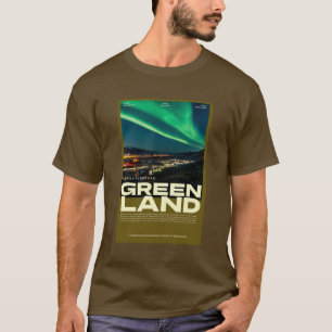 Kangerlussuaq Grönland, nordligt ljus Poster T Shirt
