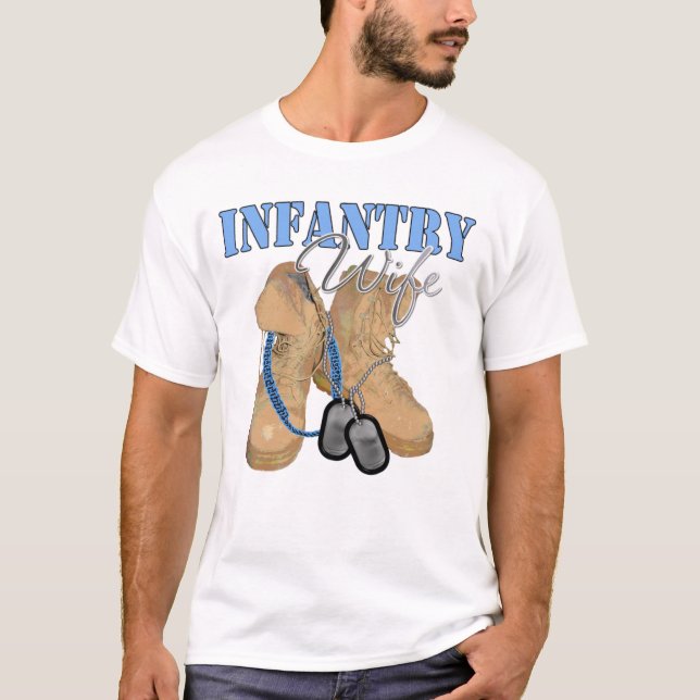 Kängor för infanterifruöken t shirt (Framsida)