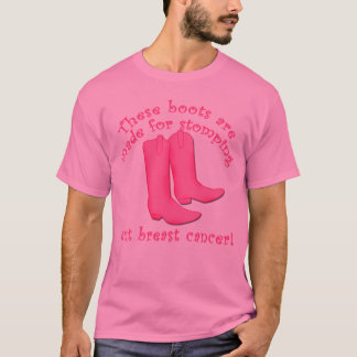 Kängor göras för att stampa ut bröstcancer t-shirt