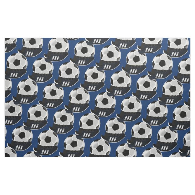 Kängor och boll för pojkefotbollfotboll tyg (Fat Quarter)