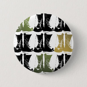 Kängor på det slipat knapp