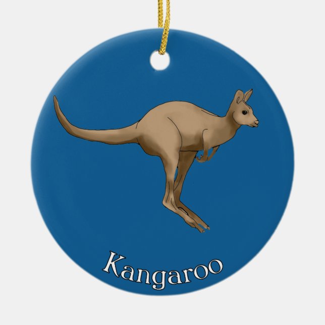 Känguru Australien Ornament (Framsidan)