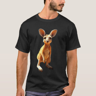 Känguru Australien Outback Pungdjur Söt Känguru T Shirt