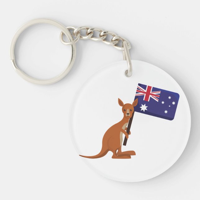 känguru australiens flagga (Framsidan)