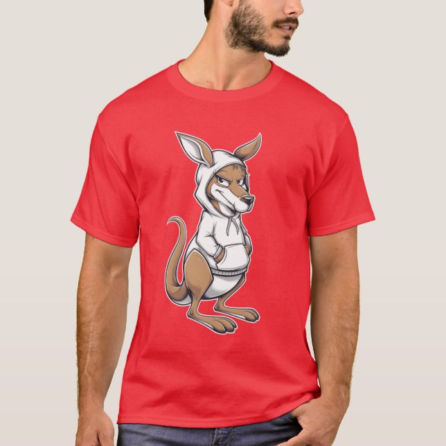 Känguru Australiensiska Djur vänner T Shirt (Framsida)