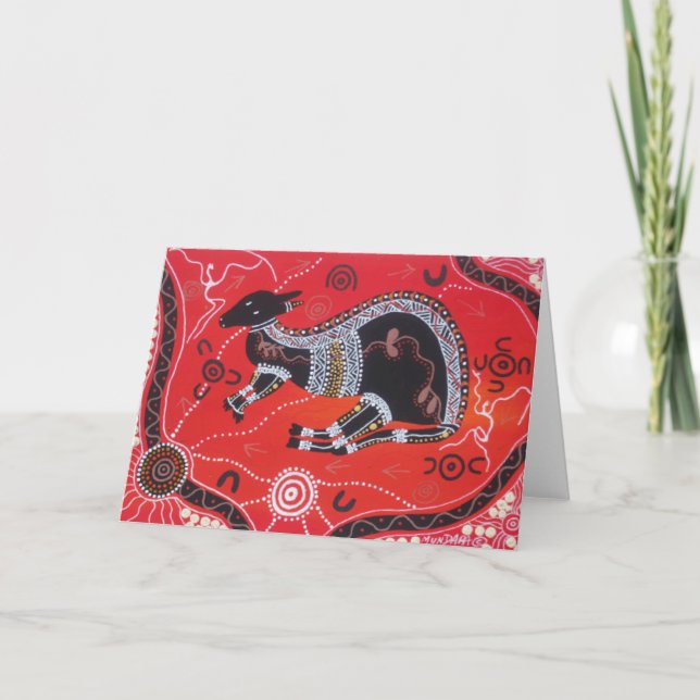 Känguru Drömmande Kort (Framsida)