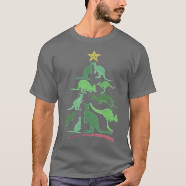 Känguru jul t shirt (Framsida)