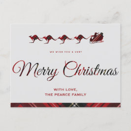 Känguru julkort, Julens släde australiensisk Vykort