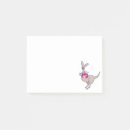 Känguru med hjärtan whimsy grafik post-it lappar