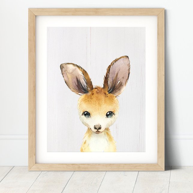 Känguru Nursery Art Print Poster (Skapare uppladdad)