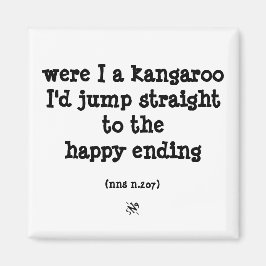 känguru och lycka magnet