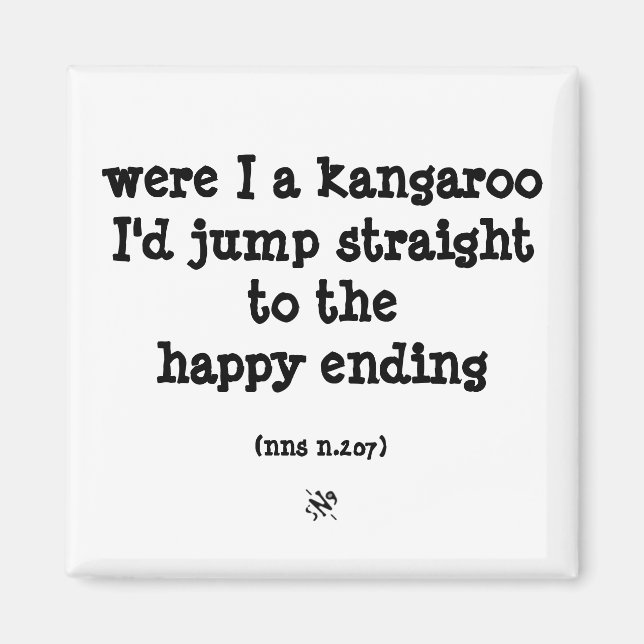 känguru och lycka magnet (Framsidan)