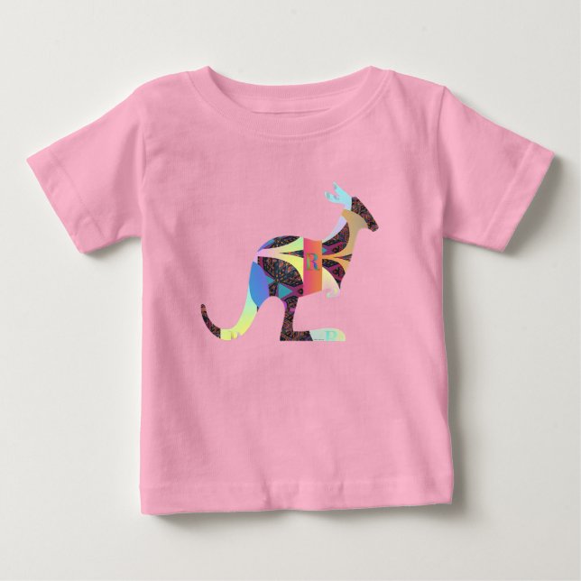 Känguru Rosa T Shirt (Framsida)