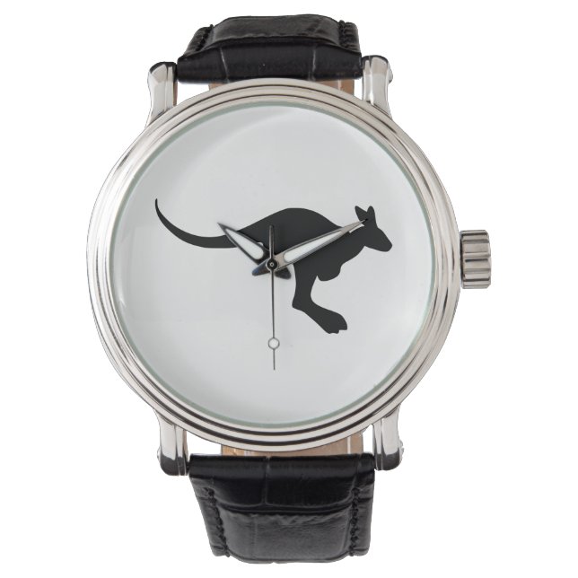 Känguru Siluett Armbandsur (Framsida)