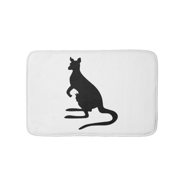 Känguru Siluett Badrumsmatta (Framsidan)