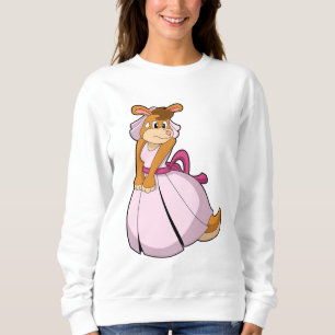 Känguru som brud med bröllopsklänning t shirt