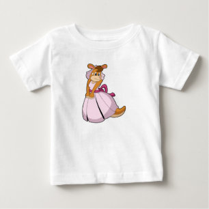 Känguru som brud med bröllopsklänning t shirt