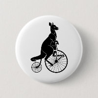 Känguru som rider en encentmyntFarthing