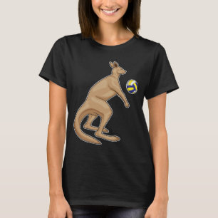 Känguru Volleybollspelare Volleyboll T Shirt
