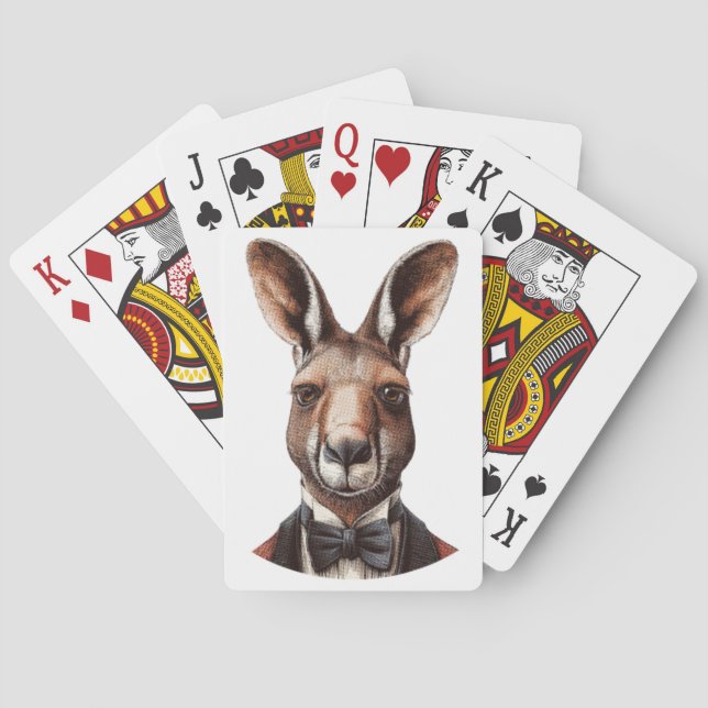 Känguruansikte Casinokort (Baksidan)