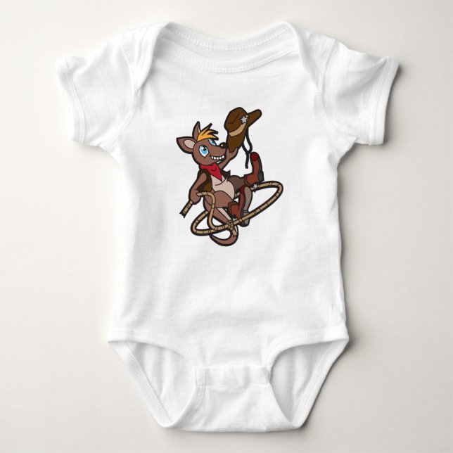 Kängurubabyskjorta T-shirt (Framsida)
