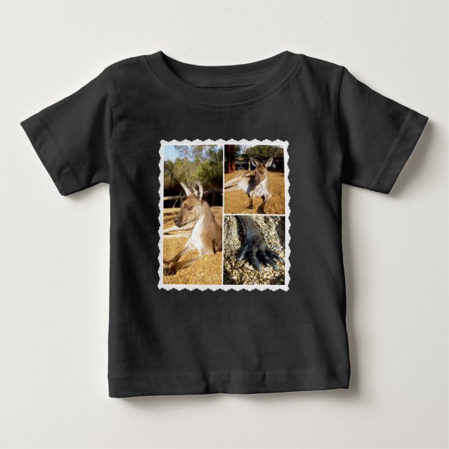 Kängurubildskollage,  t shirt (Framsida)