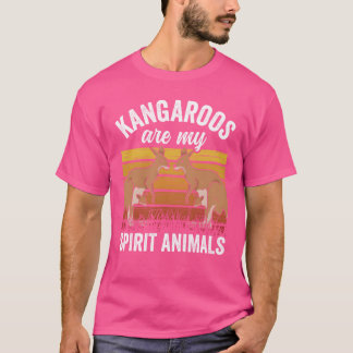 Känguruer är mina andliga djur Känguru Djur fu T Shirt