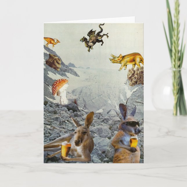 Känguruhelgdagkort Helgkort (Framsida)