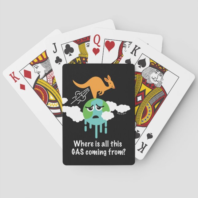 Kängurumetangasfis Casinokort (Baksidan)