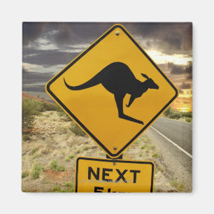 Kängurun undertecknar, Australien Magnet