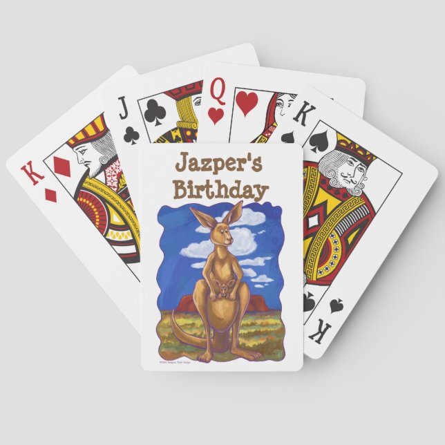 Kängurupartyet centrerar casinokort (Baksidan)