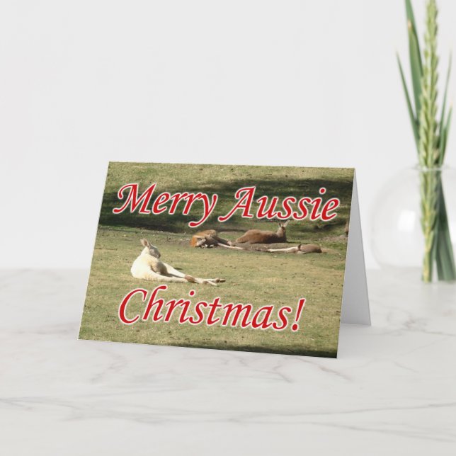 Kängurur Helgkort (Framsida)