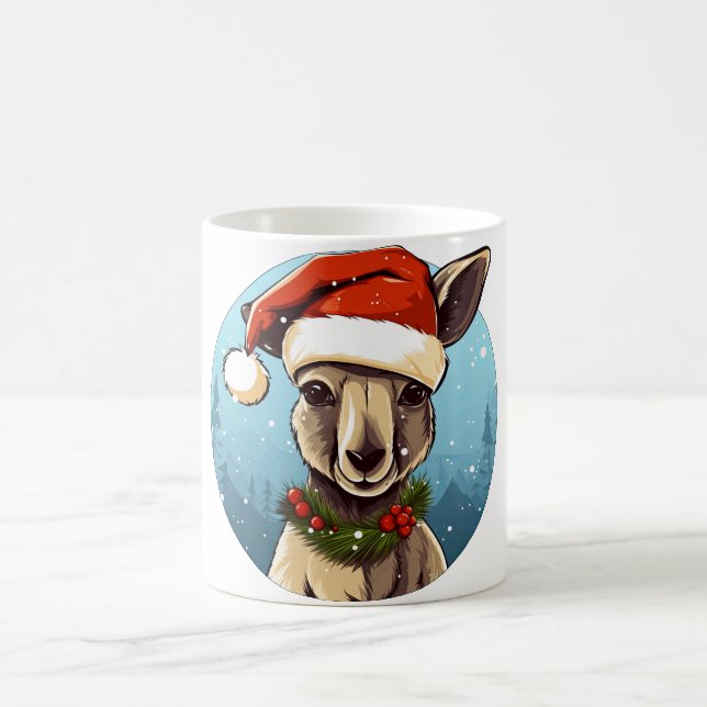 Kängurus jul kaffemugg (Center)