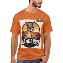 kängurustilad t-shirt