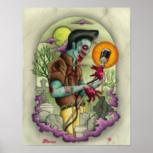 Känguruunge Ortega Zombiekung Poster