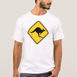 känguruvarningsfara i den Australien dagen Tee Shirt