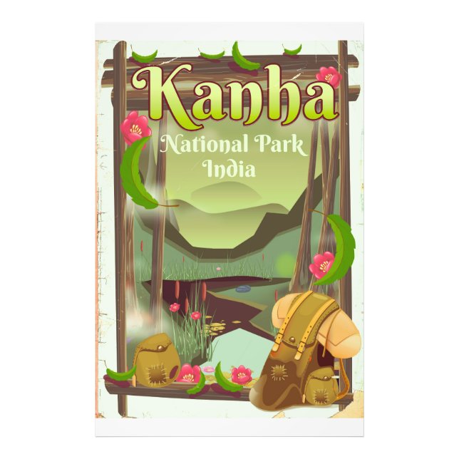 Kanha National Park India Fototryck (Framsidan)