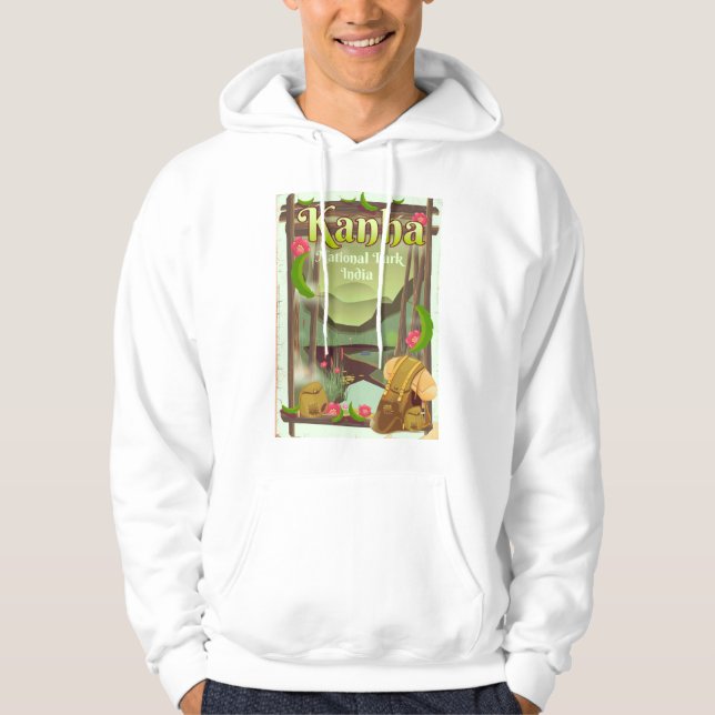 Kanha National Park India Hoodie (Framsida)