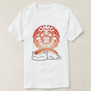 Kani Crab Sushi Cat T Shirt