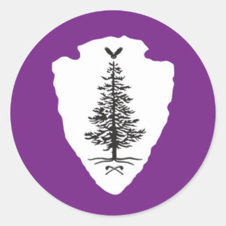 Kanienkeh Mohawk Nation Sticker Runt Klistermärke