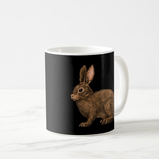 Kanin 2 kaffemugg (Framsida höger)