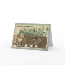 Kanin, ägg, hägn, gräs, klöver