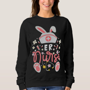 Kanin Akutmottagning Sjuksköterska Söt Kanin Öron T Shirt