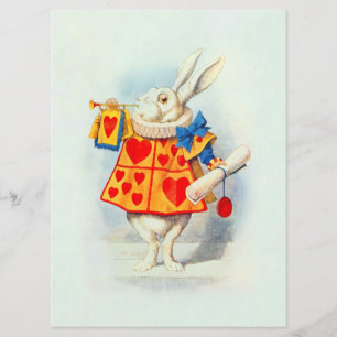 Kanin Alice Wonderland PAPPRARE/STORLEKARE/SHAPE O Inbjudningar
